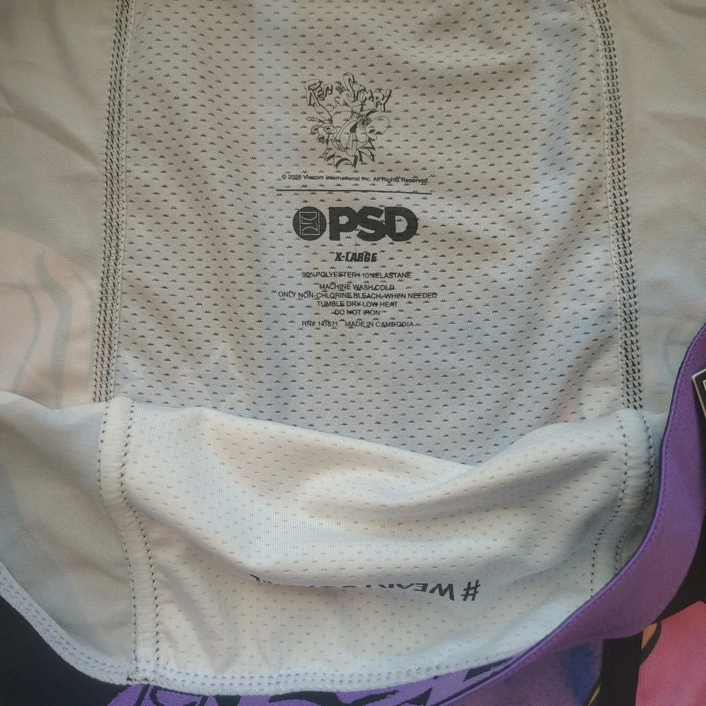 PSD Ren and Stimpy Mens Boxer Briefs XL Purple Nickelodeon‎ Underwear NWT